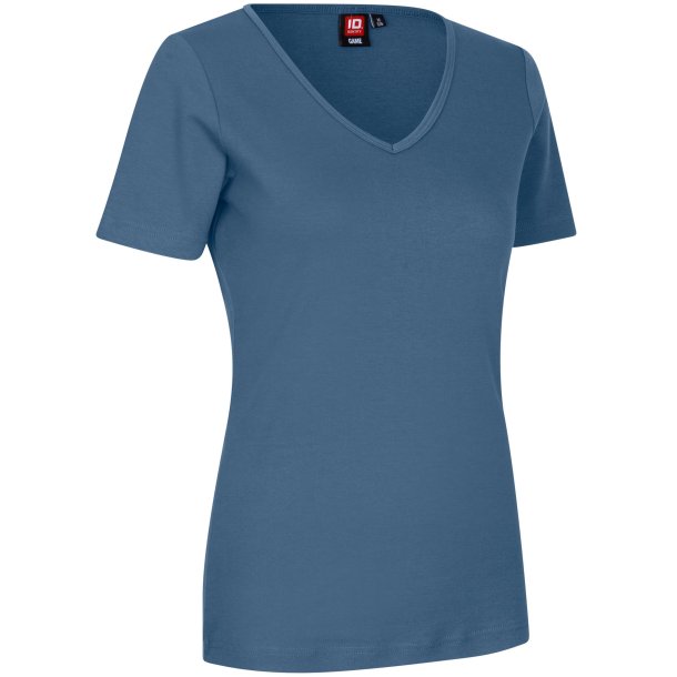 ID 0506 Interlock T-shirt  V-hals Indigo