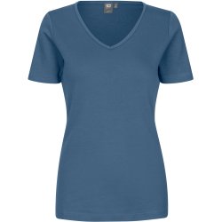 ID 0506 Interlock T-shirt  V-hals Indigo