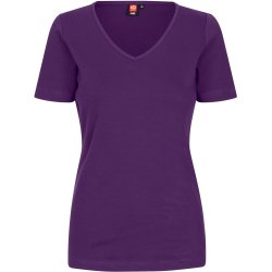 ID 0506 Interlock T-shirt  V-hals Lilla