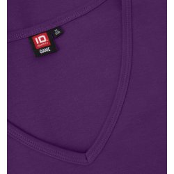 ID 0506 Interlock T-shirt  V-hals Lilla