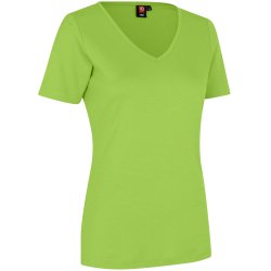 ID 0506 Interlock T-shirt  V-hals Lime