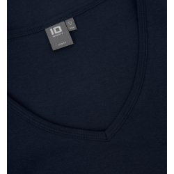 ID 0506 Interlock T-shirt  V-hals Navy