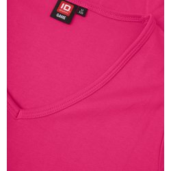 ID 0506 Interlock T-shirt  V-hals Pink