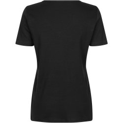 ID 0506 Interlock T-shirt  V-hals Sort