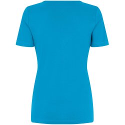 ID 0506 Interlock T-shirt  V-hals Turkis