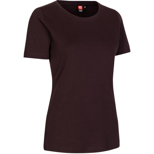 ID 0508 Interlock T-shirt  dame Mrk bordeaux