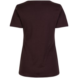 ID 0508 Interlock T-shirt  dame Mrk bordeaux