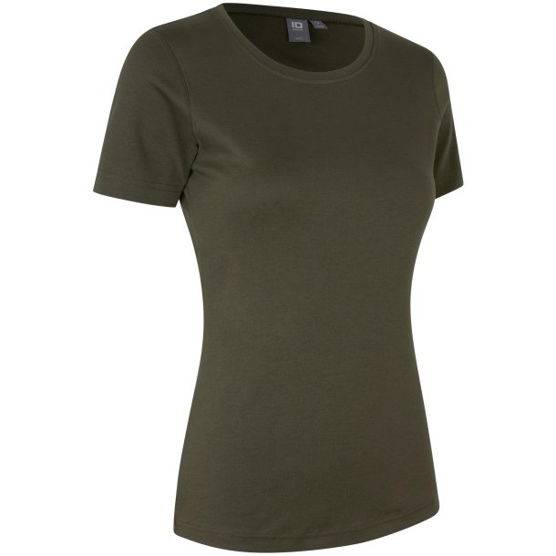 ID 0508 Interlock T-shirt  dame Oliven