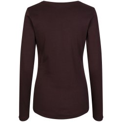 ID 0509 Interlock T-shirt  l/  dame Mrk bordeaux