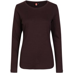 ID 0509 Interlock T-shirt  l/  dame Mrk bordeaux
