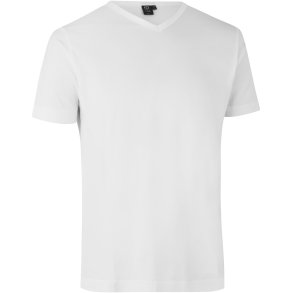 ID 0514 T-TIME® T-shirt  V-hals Hvid