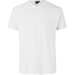 ID 0514 T-TIME&reg; T-shirt  V-hals Hvid
