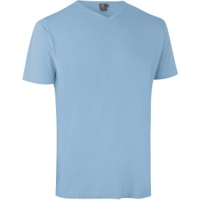 ID 0514 T-TIME® T-shirt  V-hals Lys bl