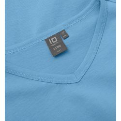 ID 0514 T-TIME&reg; T-shirt  V-hals Lys bl