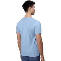 ID 0514 T-TIME&reg; T-shirt  V-hals Lys bl