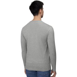 ID 0518 Interlock T-shirt   l/ Gr melange