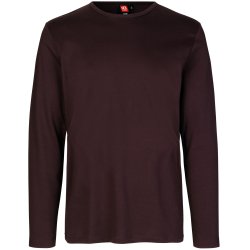ID 0518 Interlock T-shirt   l/ Mrk bordeaux