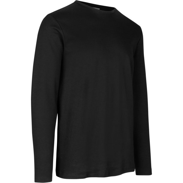 ID 0518 Interlock T-shirt   l/ Sort
