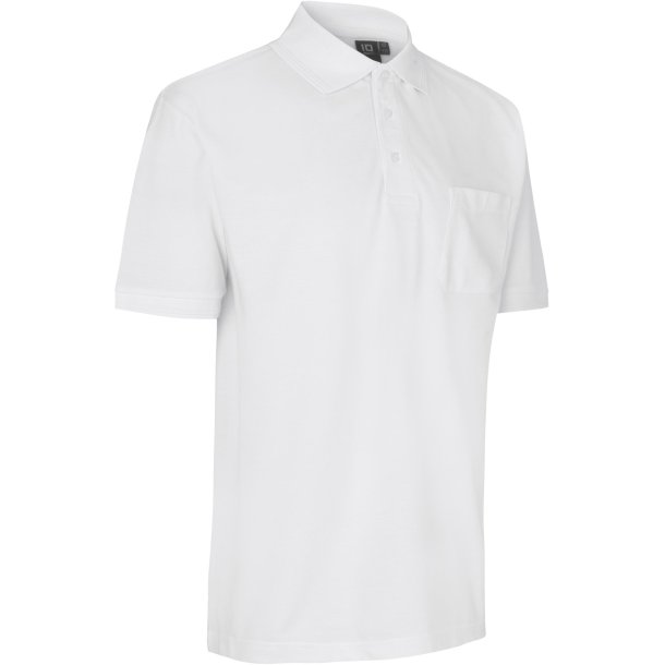 ID 0520 Poloshirt klassisk Hvid