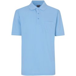 ID 0520 Poloshirt klassisk Lys bl