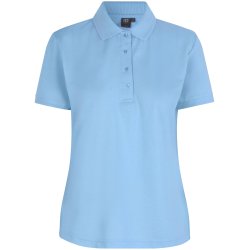 ID 0521 Poloshirt klassisk  dame Lys bl