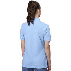 ID 0521 Poloshirt klassisk  dame Lys bl