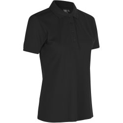 ID 0521 Poloshirt klassisk  dame Sort