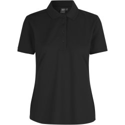 ID 0521 Poloshirt klassisk  dame Sort