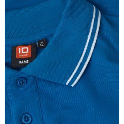 ID 0522 Kontrast poloshirt  stretch Azur