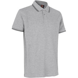 ID 0522 Kontrast poloshirt  stretch Gr melange
