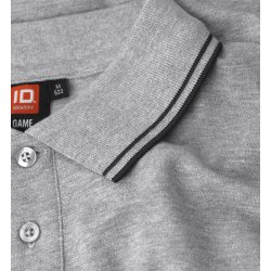 ID 0522 Kontrast poloshirt  stretch Gr melange