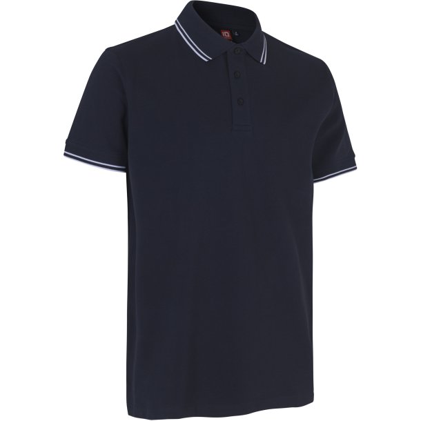 ID 0522 Kontrast poloshirt  stretch Navy