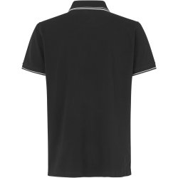 ID 0522 Kontrast poloshirt  stretch Sort