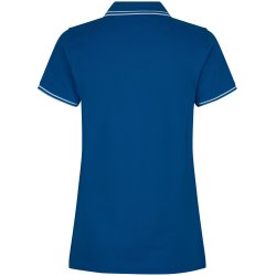 ID 0523 Kontrast poloshirt  stretch  dame Azur