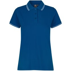 ID 0523 Kontrast poloshirt  stretch  dame Azur