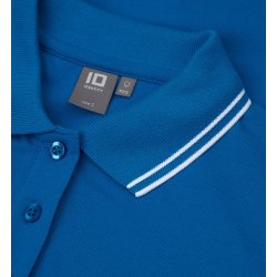 ID 0523 Kontrast poloshirt  stretch  dame Azur