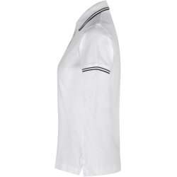 ID 0523 Kontrast poloshirt  stretch  dame Hvid