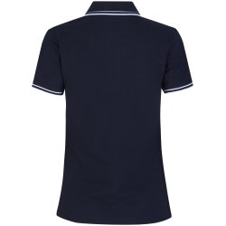 ID 0523 Kontrast poloshirt  stretch  dame Navy