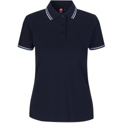 ID 0523 Kontrast poloshirt  stretch  dame Navy