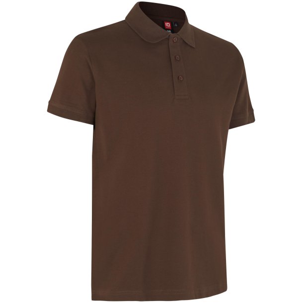 ID 0525 Poloshirt  stretch Mocca