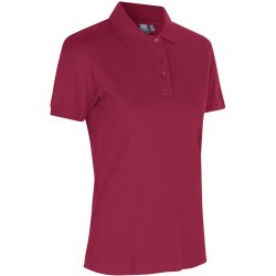ID 0527 Poloshirt  stretch  dame Cerise