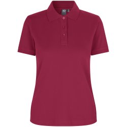 ID 0527 Poloshirt  stretch  dame Cerise