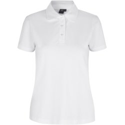 ID 0527 Poloshirt  stretch  dame Hvid