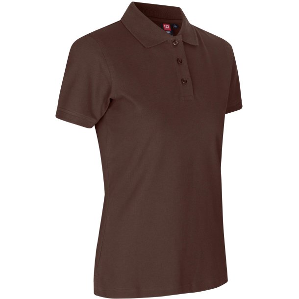 ID 0527 Poloshirt  stretch  dame Mocca