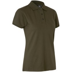 ID 0527 Poloshirt  stretch  dame Oliven