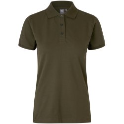 ID 0527 Poloshirt  stretch  dame Oliven
