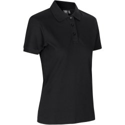 ID 0527 Poloshirt  stretch  dame Sort