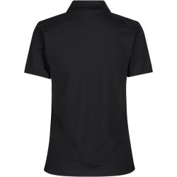 ID 0527 Poloshirt  stretch  dame Sort