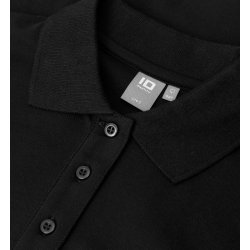 ID 0527 Poloshirt  stretch  dame Sort