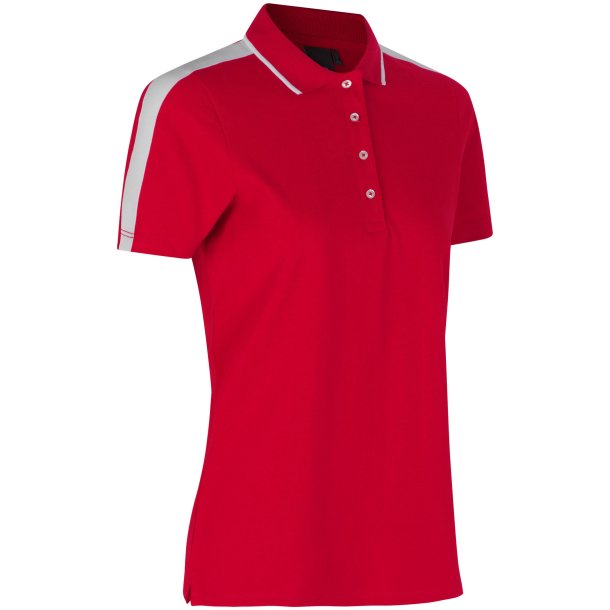 ID 0531 Poloshirt  kontrast  dame Rd